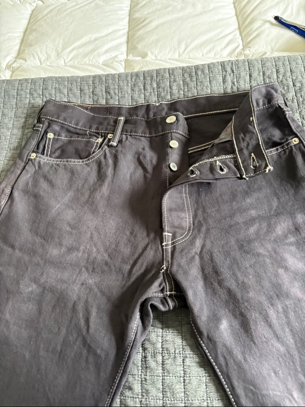 Men's Gray Straight-Leg Jeans - Classic Casual Levi’s 501